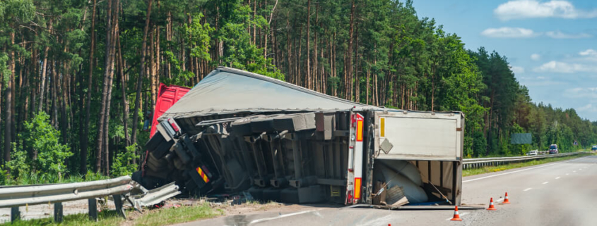 truck rollover accident