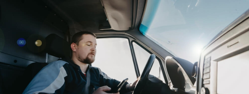 Truck driver distraction and accidents